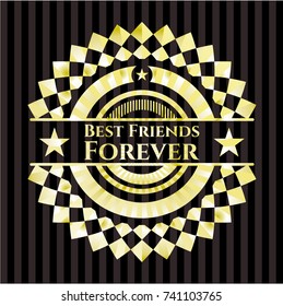 Best Friends Forever gold emblem