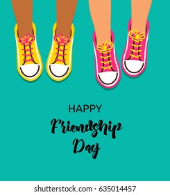 Best Friends Forever, Happy Friendship Day Poster Design, Banner, Greeting Card