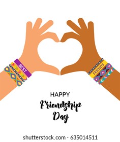 Best Friends Forever, Happy Friendship Day Poster Design, Banner, Greeting Card