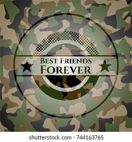 Best Friends Forever on camo pattern