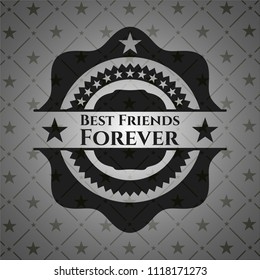 Best Friends Forever realistic dark emblem