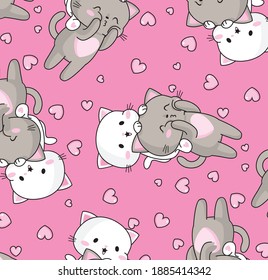 Best Friends Forever seamless pattern for textile print design and other design