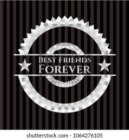 Best Friends Forever silver shiny emblem