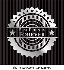 Best Friends Forever silvery badge