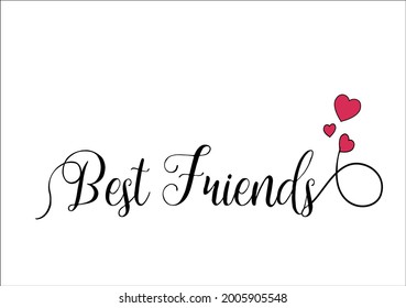 best friends forever  summer time happiness ı love summer days lettering hand drawn vector art sun flower lettering hand drawn vector art positive stationary bff friendship soul sister with red hearts svg