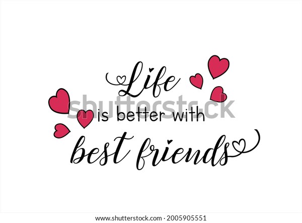 Best Friends Forever Summer Time Happiness Stock Vector (Royalty Free ...