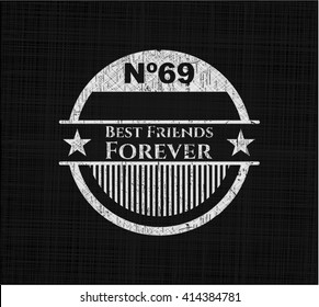 Best Friends Forever written on a blackboard