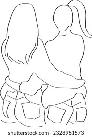 Best friends, Friendship Day, Besties, Best girlfriends, Friends forever, Female friendship, Line