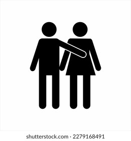 The best friend's icon logo design.