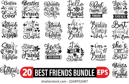 Best Friends SVG Bundle, Friendship Svg Designs svg