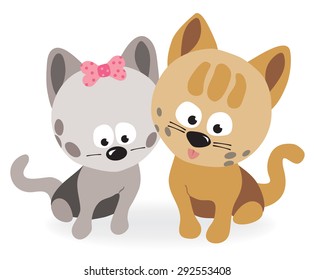 Best friends - two kittens