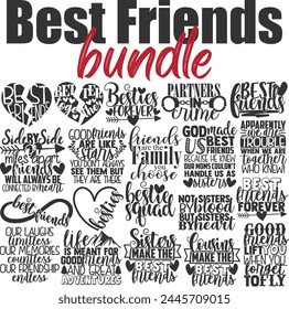 Best Friends Vector Designs Bundle