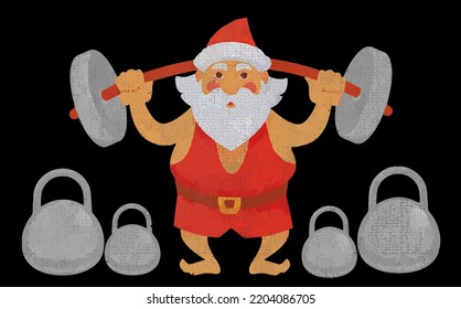 best funny Christmas - Merry Christmas Santa Lifting vector design