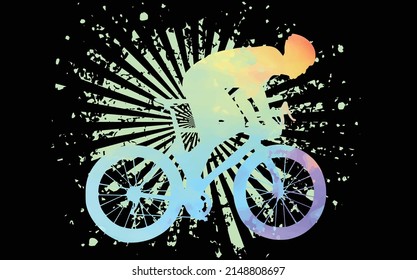 el CICLISMO más gracioso ME HACE FELIZ, NO TANTO diseño vectorial