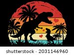 best funny Dinosaur Dada Saurus Family vector design
