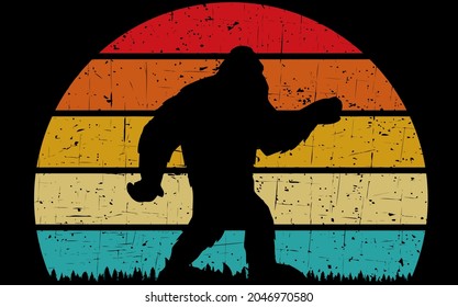 best funny Distancing Before It Was Cool Bigfoot vector