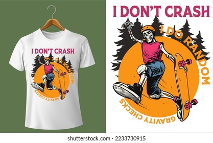 BEST FUNNY I DON'T CRASH I DO RANDOM GRAVITY CHECKS VECTOR DESIGN