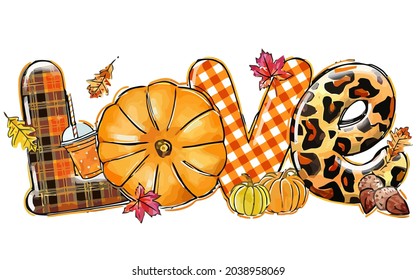 best funny Fall Lover Pumpkin vector design