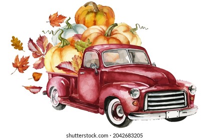 best funny Harvest Truck Thanksgiving vector design