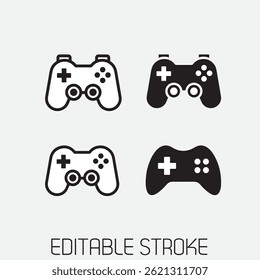 The best Gamepad icon set vector, illustration logo template in trendy style. Suitable for many purposes.