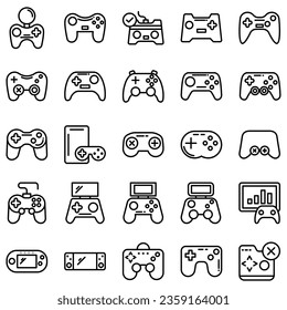 Best Gamepad icon vector collection, template logo illustration in trendy style. Suitable for various purposes.