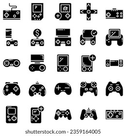 Best Gamepad icon vector collection, template logo illustration in trendy style. Suitable for various purposes.