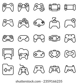 Best Gamepad icon vector collection, template logo illustration in trendy style. Suitable for various purposes.