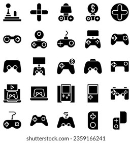 Best Gamepad icon vector collection, template logo illustration in trendy style. Suitable for various purposes.