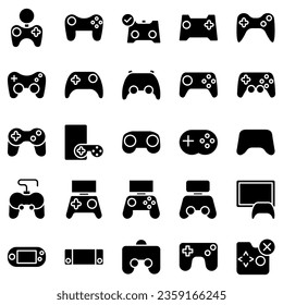 Best Gamepad icon vector collection, template logo illustration in trendy style. Suitable for various purposes.