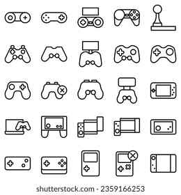Best Gamepad icon vector collection, template logo illustration in trendy style. Suitable for various purposes.