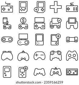Mejor colección vectorial de iconos Gamepad, ilustración del logotipo de la plantilla en estilo de moda. Idóneo para diversos fines.