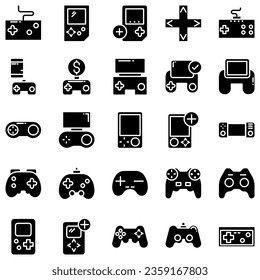 Best Gamepad icon vector collection, template logo illustration in trendy style. Suitable for various purposes.