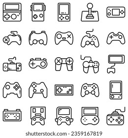 Best Gamepad icon vector collection, template logo illustration in trendy style. Suitable for various purposes.