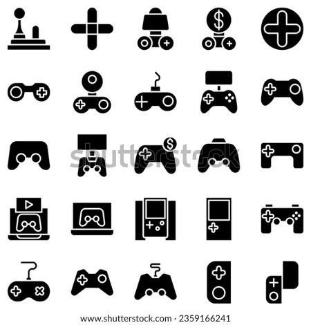 Best Gamepad icon vector collection, template logo illustration in trendy style. Suitable for various purposes.