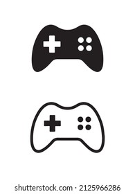 El mejor logotipo de ilustración vectorial de icono Gamepad