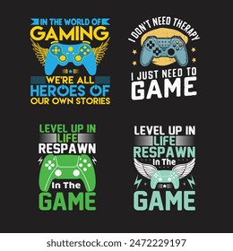 Best Gamer T-shirt design vector graphic. Gaming retro t-shirt design. Video game t shirt designs. Game t-shirt, vector illustration, Shirt design, T-shirt Design vector,