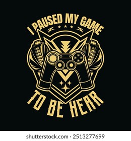 Best gaming t shirt design and vector file.