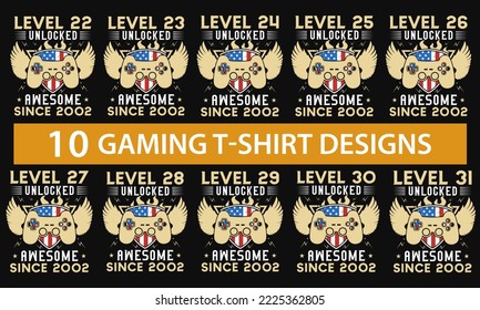 Best gaming tshirt design vector design