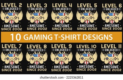 Best gaming tshirt design vector design