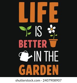 Best gardening or gardening hobby typography or graphics tshirt design 