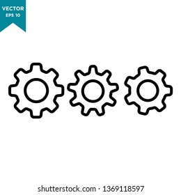 best of gear icon vector logo template 