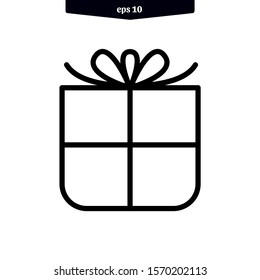 The best gift box icon vector illustration
