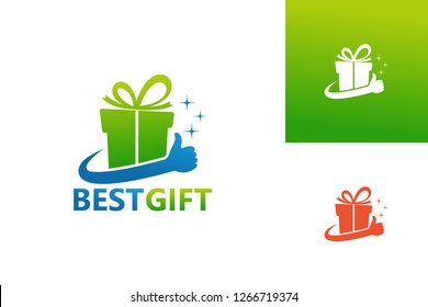 Best Gift Logo Template Design Vector, Emblem, Design Concept, Creative Symbol, Icon
