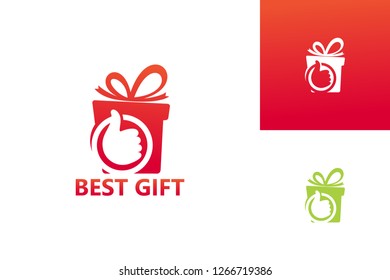 Best Gift Logo Template Design Vector, Emblem, Design Concept, Creative Symbol, Icon