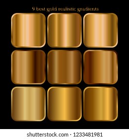 The best gold gradients sets