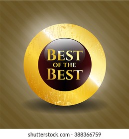 Best of the Best gold shiny badge