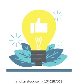 the best good idea icon vector
