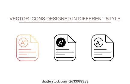 Best Grade icon design with white background stock illustration