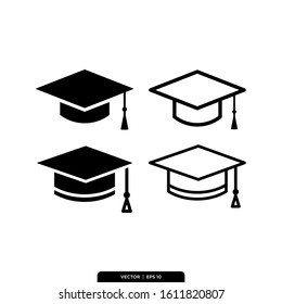 The best Graduation Cap icons Vector Illustration Logo Template