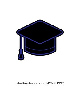 best graduation hat icon vector